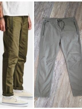 Roark Layover Mens Khaki Stretch Travel Chino Drawstring Tactical Pants Outdoors